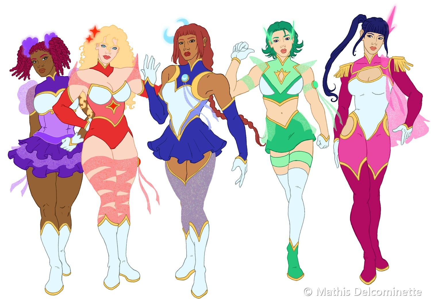 Astral Girls — illustration